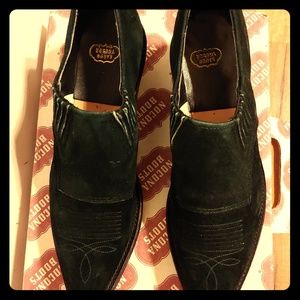 Nocona Green Ankle Boots